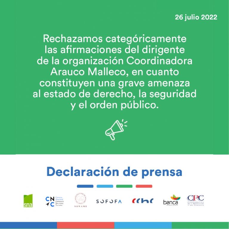 Declaración CPC y sus ramas tras dichos del líder de la CAM