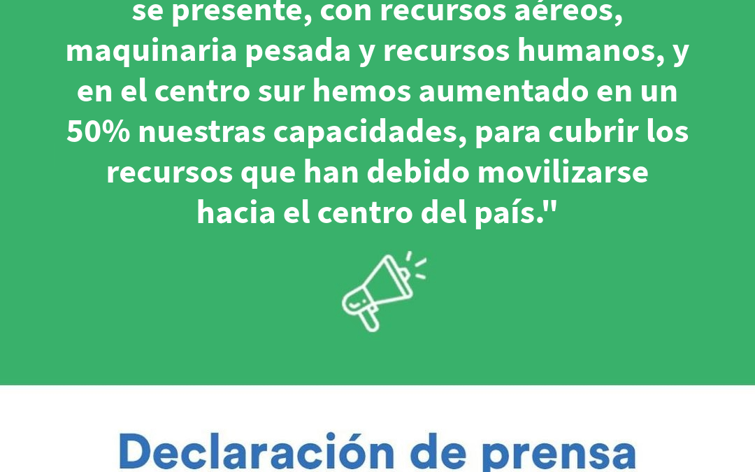 Declaración Pública por incendios en la Región de Valparaíso