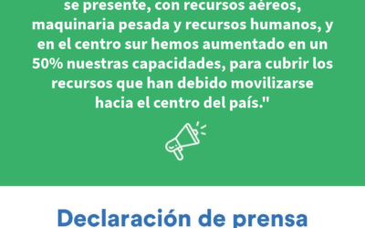 Declaración Pública por incendios en la Región de Valparaíso