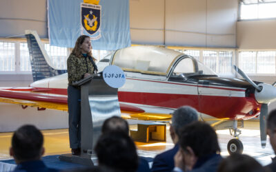 Liceo SOFOFA de Quinta Normal recibe avión Pillán donado por la FACH para impulsar nueva especialidad de Mantenimiento Aeronáutico